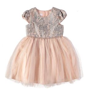 Bonnie Jean Jacquard Sparkle Dress